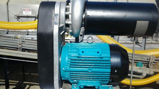 Sample installation of the Vortron Z40e centrifugal blower